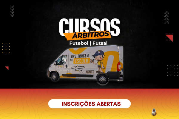 Inscrições abertas para Cursos de Árbitros de Futebol | Futsal